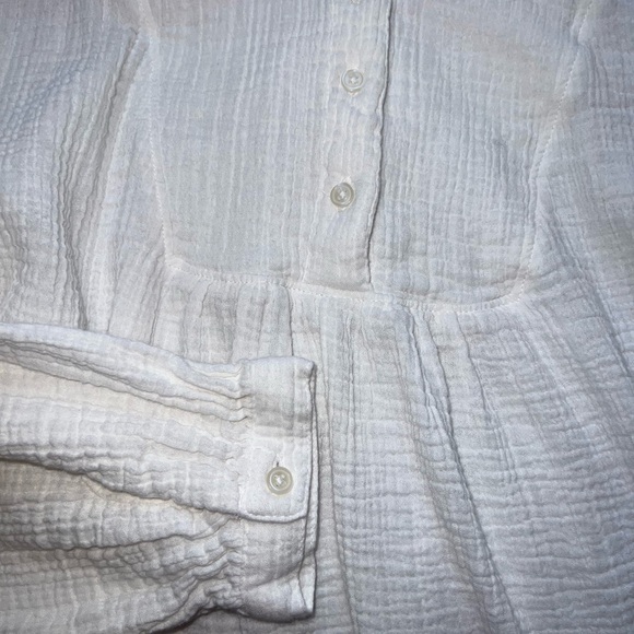 MARKET & SPRUCE Ivan Cotton Gauze Tunic Top Women’s Size S - Picture 3 of 8